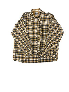 Cinch Men's Plaid Button-Down Shirt in Mustard and Black